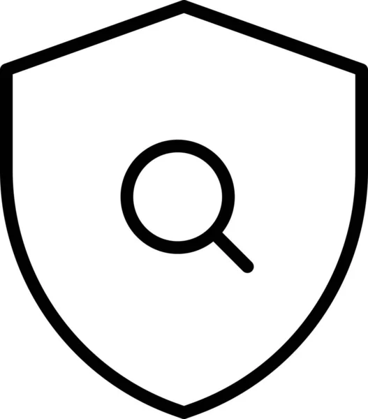 Schutz Suchsymbol Der Kategorie Computer Internet Sicherheit Vergrößern — Stockvektor