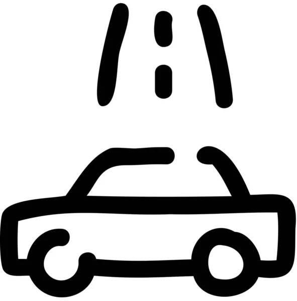 Automobil Ikone Der Kategorie Fahrzeuge Verkehrsmittel — Stockvektor
