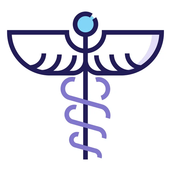 Икона Больницы Здравоохранения Стиле Заполненный Контур — стоковый вектор