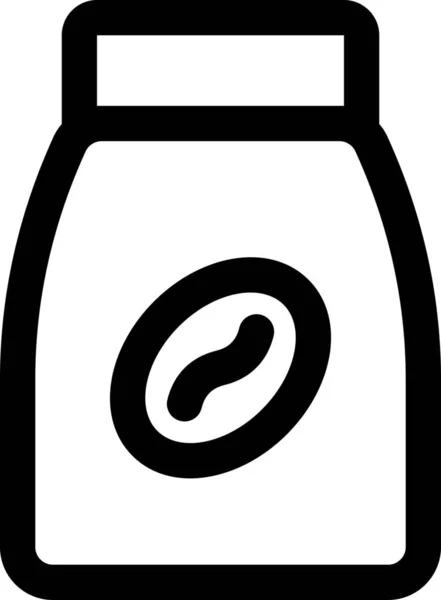 Ikona Balení Kávy — Stockový vektor