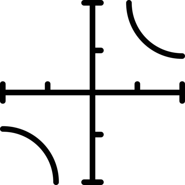 轴线曲线图标 — 图库矢量图片