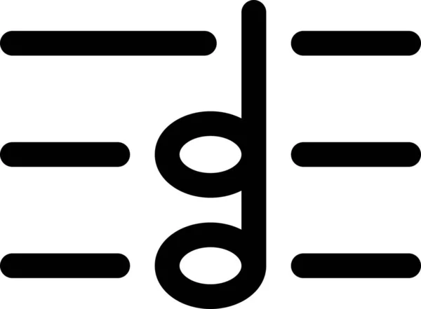 Disk Notation Icon — Stockvektor