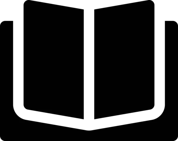 Ikona Otevření Knihy Jednolitém Stylu — Stockový vektor