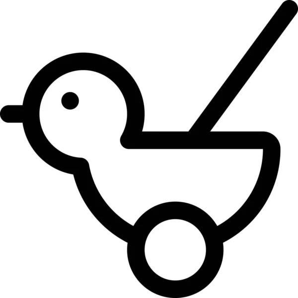 Vogel Spielzeug Ikone — Stockvektor