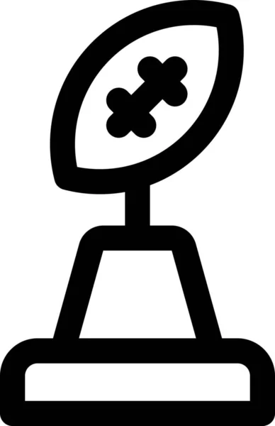 Award Cup Voetbal Pictogram — Stockvector