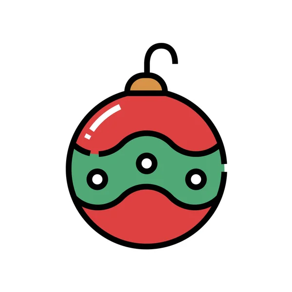 Ball Celesmas Celesentmas Ball Icon Filled Outline Style — 스톡 벡터