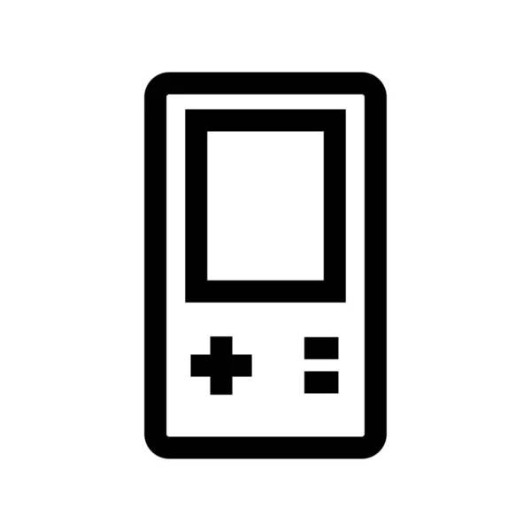 Εικονίδιο Παιχνιδιού Συσκευής Κονσόλας Στυλ Περιγράμματος — Διανυσματικό Αρχείο