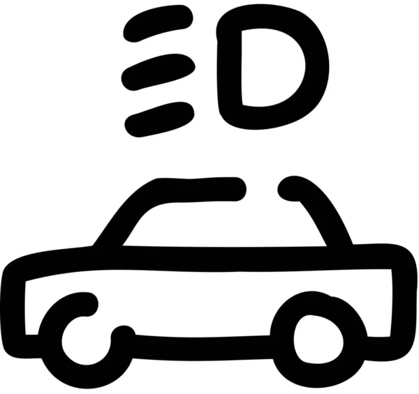Ikona Samochodu Belka Pojazdach Środki Transportu Kategorii — Wektor stockowy