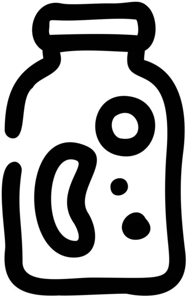 Икона Банка Огурцами Категории Продукты Питания Напитки — стоковый вектор