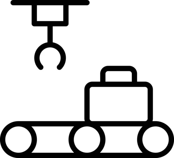 Dovolená Logistika Zavazadla Ikona — Stockový vektor