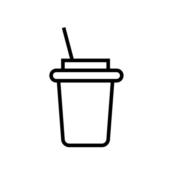 Café Icono Descanso Estilo Esquema — Vector de stock