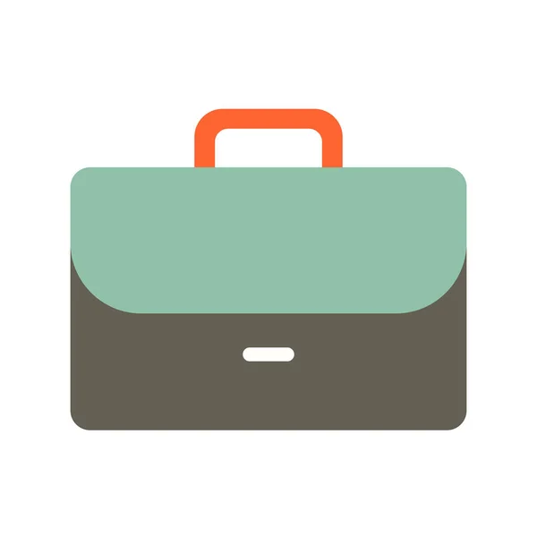 Briefcase Business Document Icon Flat Style — Stock Vector