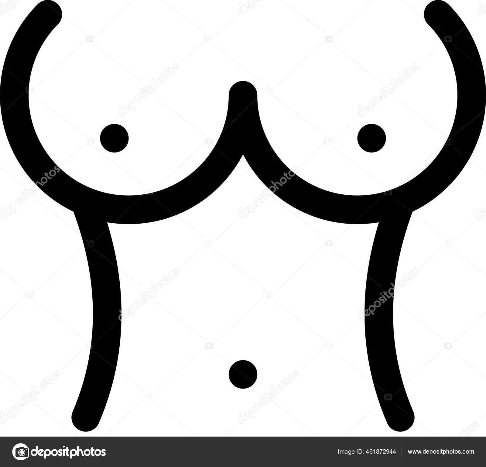 Breasts Feeding Female Icon Stock Vector by ©iconfinder 461872944