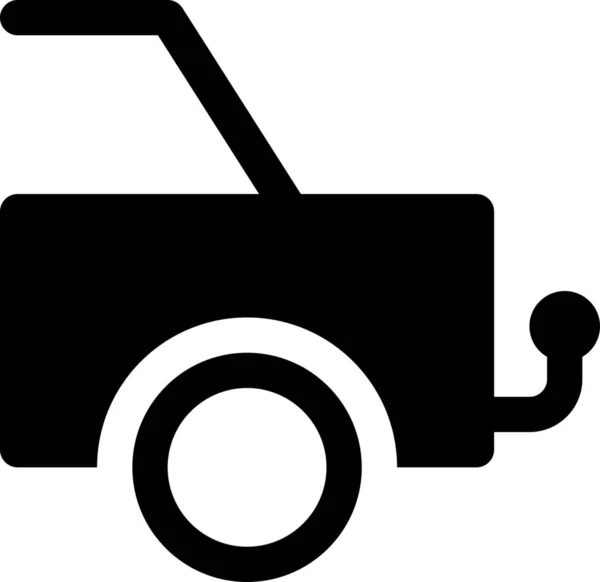 Ikona Nákladního Háku Kategorii Vozidla Způsoby Dopravy — Stockový vektor