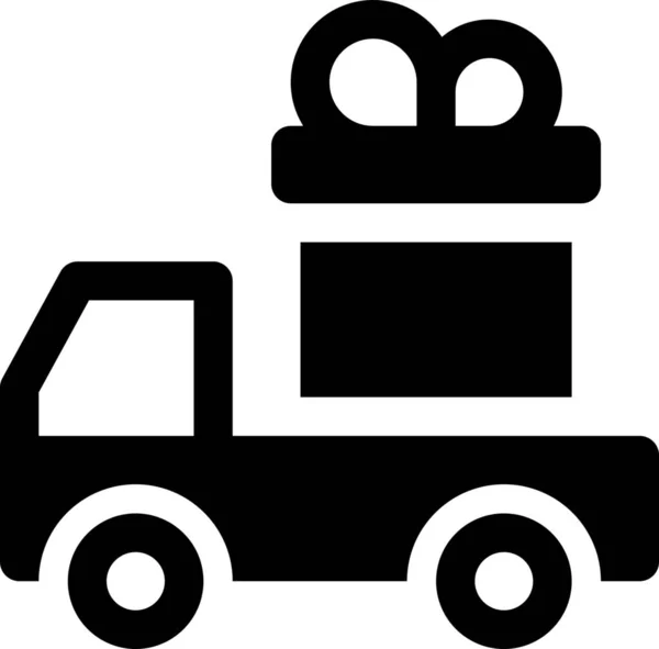 Cadeau Camion Icône Cadeau — Image vectorielle