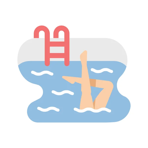 Holiday Leisure Relaxing Icon Flat Style — Stock Vector