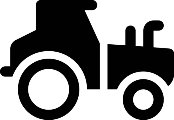 Tractor Ícone Veículo Agrícola —  Vetores de Stock