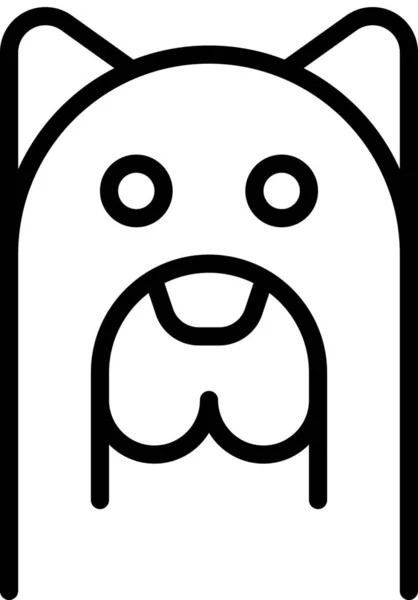 Lindo Perro Doméstico Icono — Vector de stock