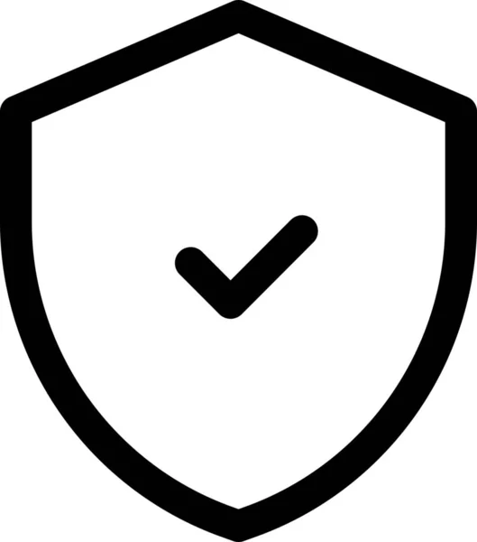 Comprobar Hecho Icono Positivo Computadora Categoría Seguridad Internet — Vector de stock