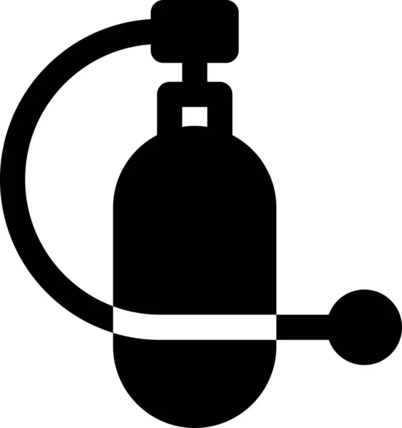 Tank Sauerstoff Tauchen Symbol — Stockvektor