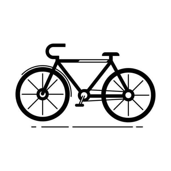 Bicycle Bicycling Biking Icon Solid Style — Stock Vector