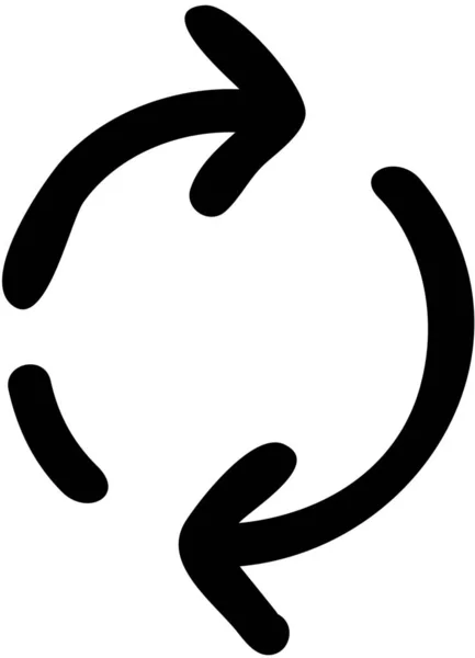 Flèche Cycle Actualiser Icône — Image vectorielle