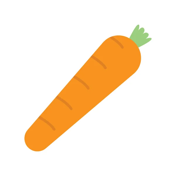 Икона Ингредиента Моркови Плоском Стиле — стоковый вектор