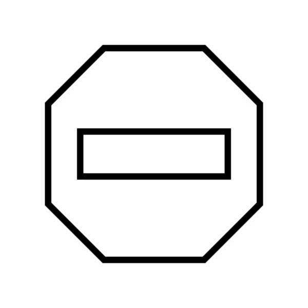 Stopp Symbol Der Kategorie Städte Stadtgestaltung — Stockvektor