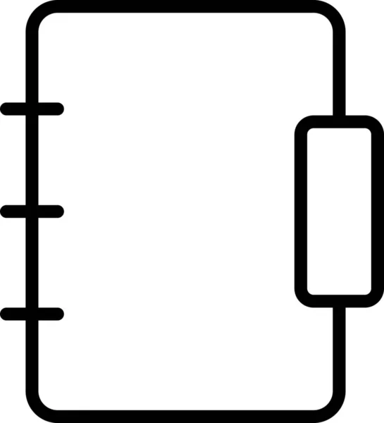 Proje Kağıt Kitabı Simgesi — Stok Vektör