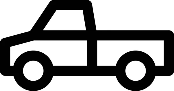 Ikona Vyzvednutí Nákladu Kategorii Vozidla Způsoby Dopravy — Stockový vektor
