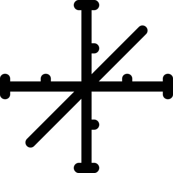 Achsdiagramm Formel Symbol — Stockvektor