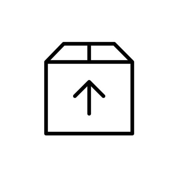Boîte Livraison Pick Icône Dans Style Outline — Image vectorielle