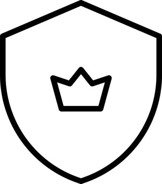 Korunní Milost Král Ikona Kategorii Počítač Internet Zabezpečení — Stockový vektor