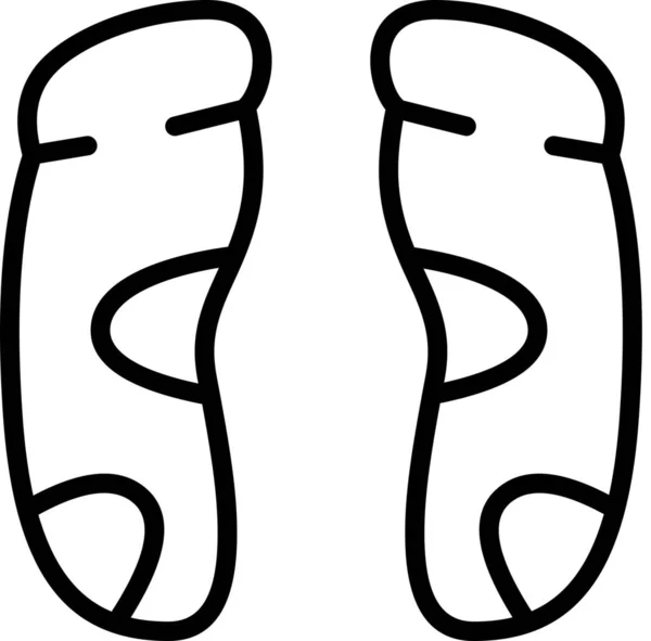 Områden Fötter Massage Ikon Sjukhus Och Sjukvård Kategori — Stock vektor