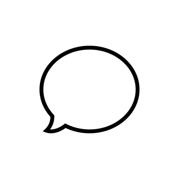 Иконка Разговора Пузыря Стиле Наброска — стоковый вектор
