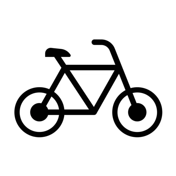 Bicicletta Icona Riempimento Bici Stile Solido — Vettoriale Stock