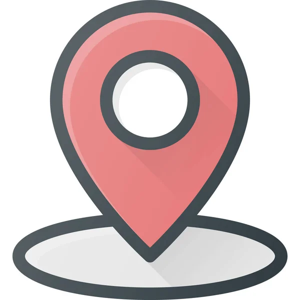 geolocalización de área icono de ubicación en el estilo de contorno ...