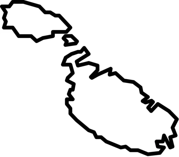 群岛静坐气阀图标的轮廓风格 — 图库矢量图片