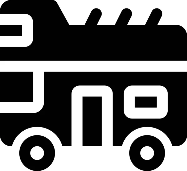 Icono Autobús Dos Pisos — Vector de stock