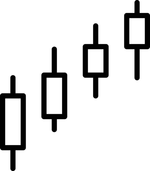 Vela Ícone Diagrama Escalada — Vetor de Stock