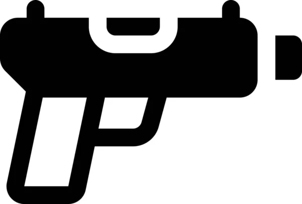Arma Fogo Pistola Ícone — Vetor de Stock