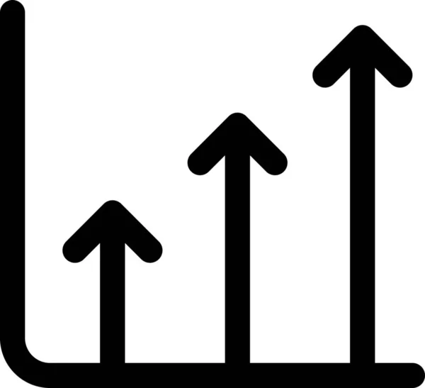 Icono Expansión Gráfico Analítico — Vector de stock
