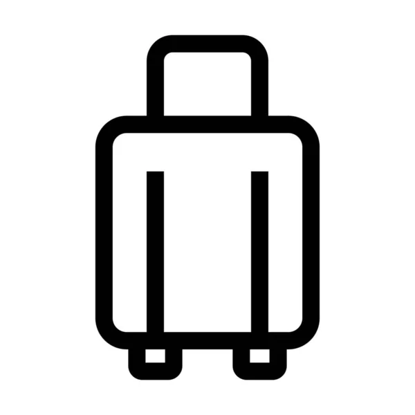 Baggage Briefcase Luggage Icon Outline Style — Stock Vector