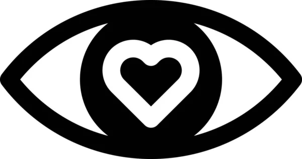 Икона Любви Глазам — стоковый вектор