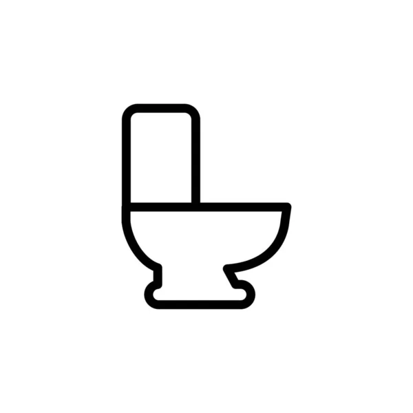 Badkamer Schoon Schoon Badkamer Pictogram Outline Stijl — Stockvector