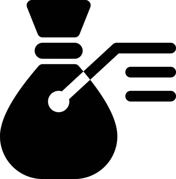 Analyse Zak Geld Pictogram — Stockvector