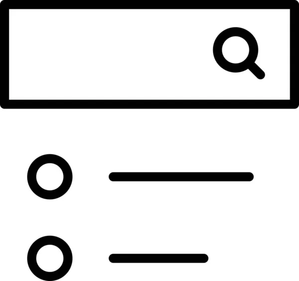 Eingabe Interface Symbol Finden — Stockvektor