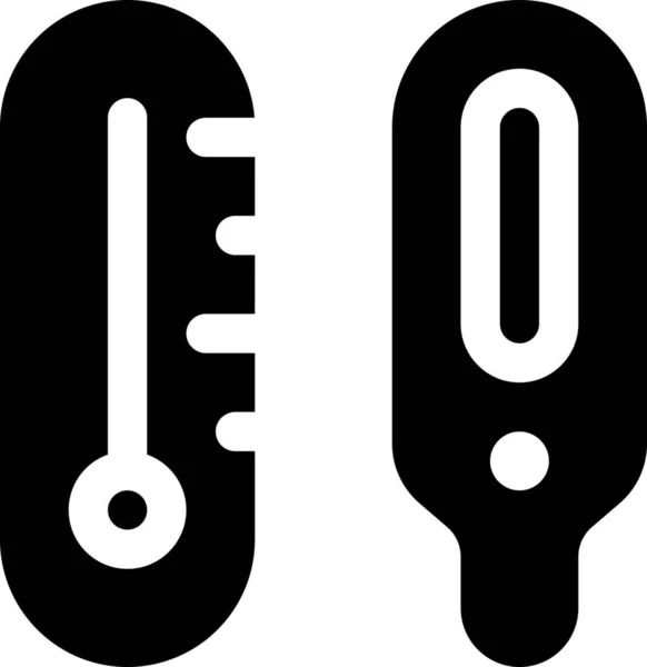Thermometers Digital Measure Icon — Stock Vector