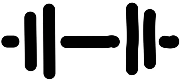 Icône Remise Forme Exercice Haltère — Image vectorielle