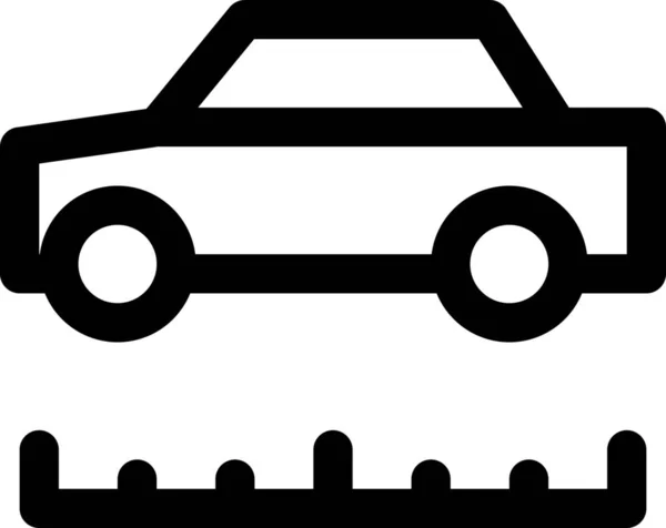 Значок Длины Автомобиля — стоковый вектор